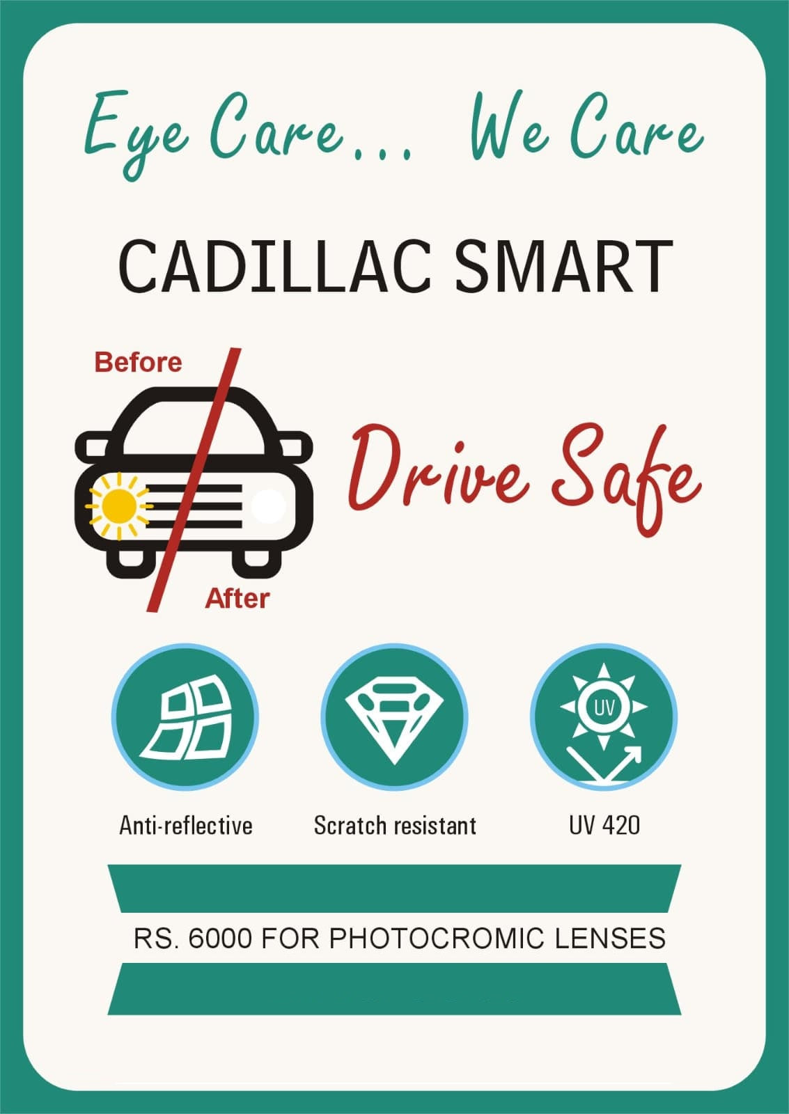 Photochromic + Drive Safe Lens